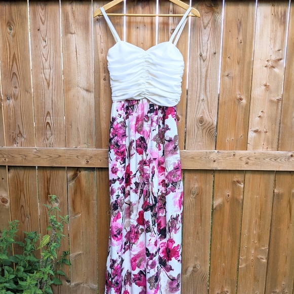 Pink Floral Maxi Summer Dress - Picture 1 of 3